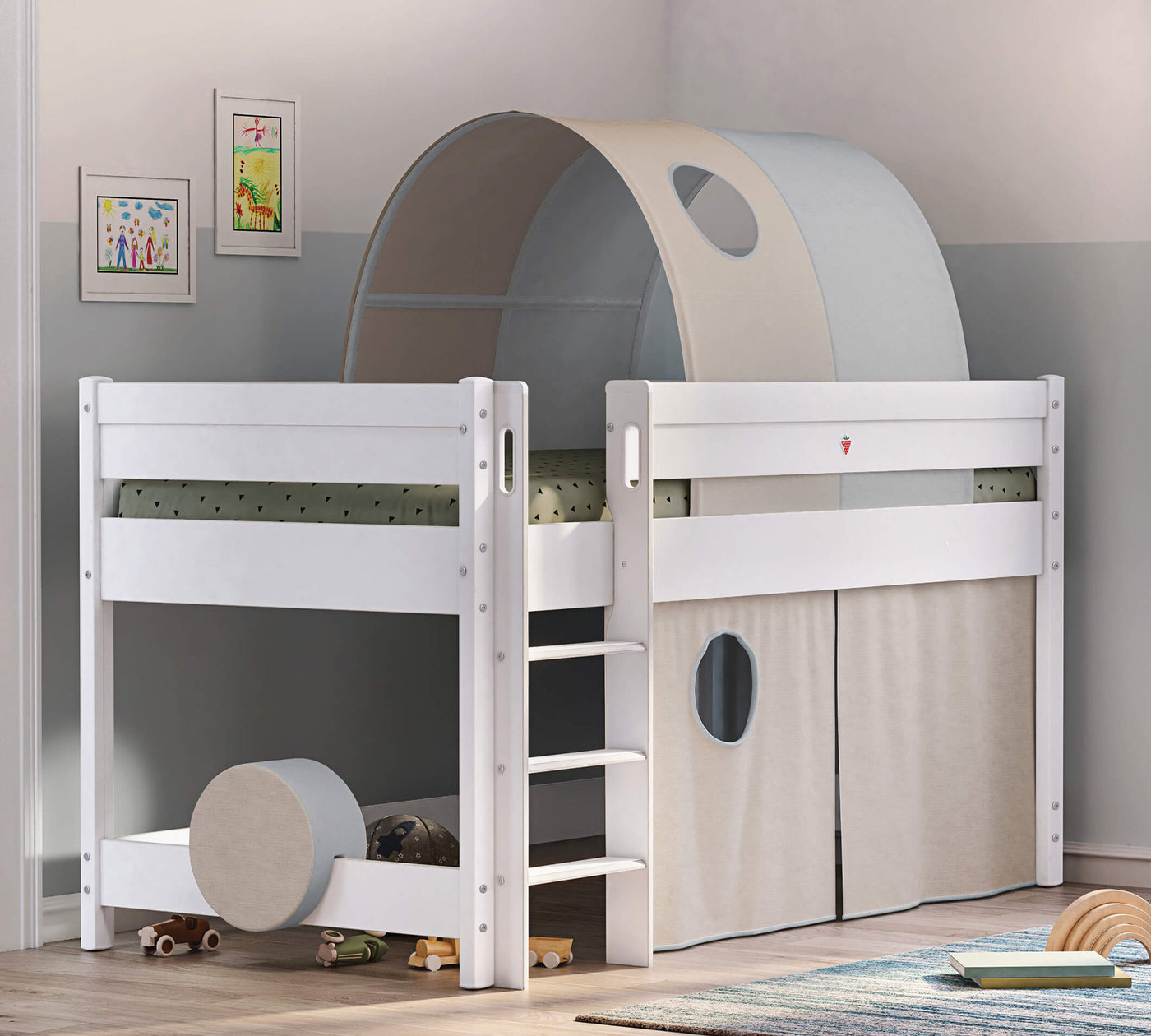 Montes White Shtrat mesatarisht i lartë (90x200 cm)