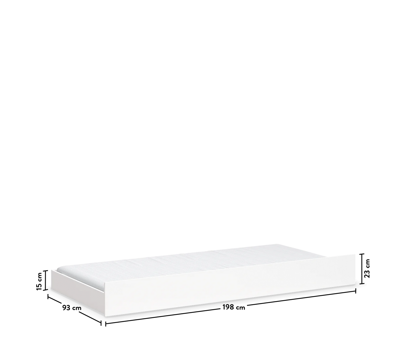 MONTES WHITE NEW Nënshtrat (90x190 cm)