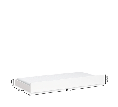 MONTES WHITE NEW Nënshtrat (90x190 cm)