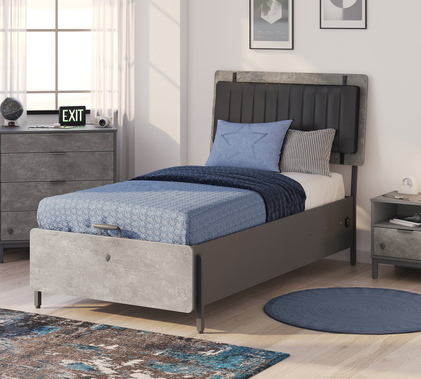 Space Gray Shtrat me bazë (mekanizëm hapjeje)