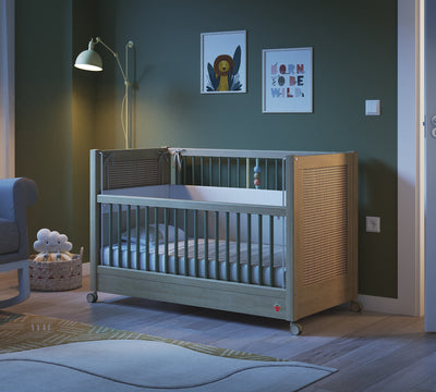 Baby Loof Tekerlekli Shtrati i bebit (Anne Yanı Olabilen) (60x120 cm)