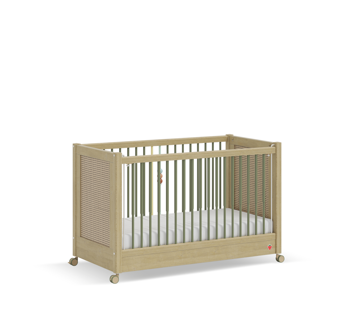 Baby Loof Tekerlekli Shtrati i bebit (Anne Yanı Olabilen) (60x120 cm)