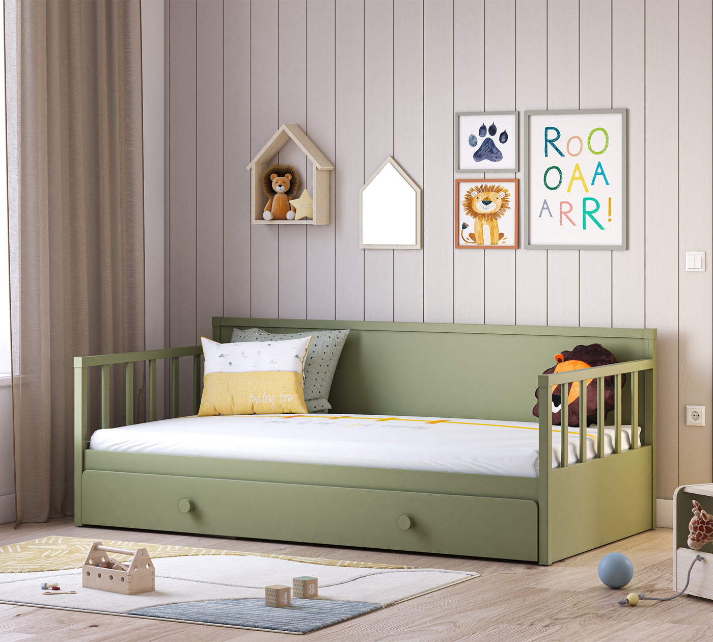 Daybed Shtrat pa Çati E Gjelbërt (Nënshtrata) (100x200 cm)