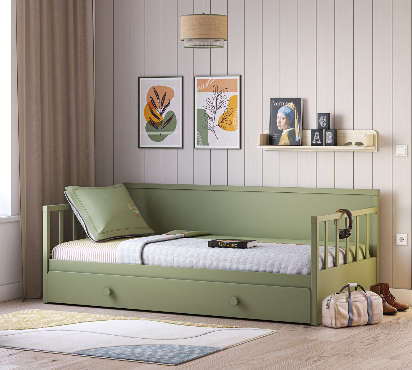 Daybed Shtrat pa Çati E Gjelbërt (Nënshtrata) (100x200 cm)