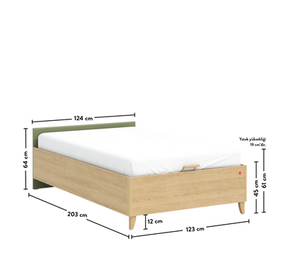 Loof Shtrat me bazë pa kokë (120x200 cm)