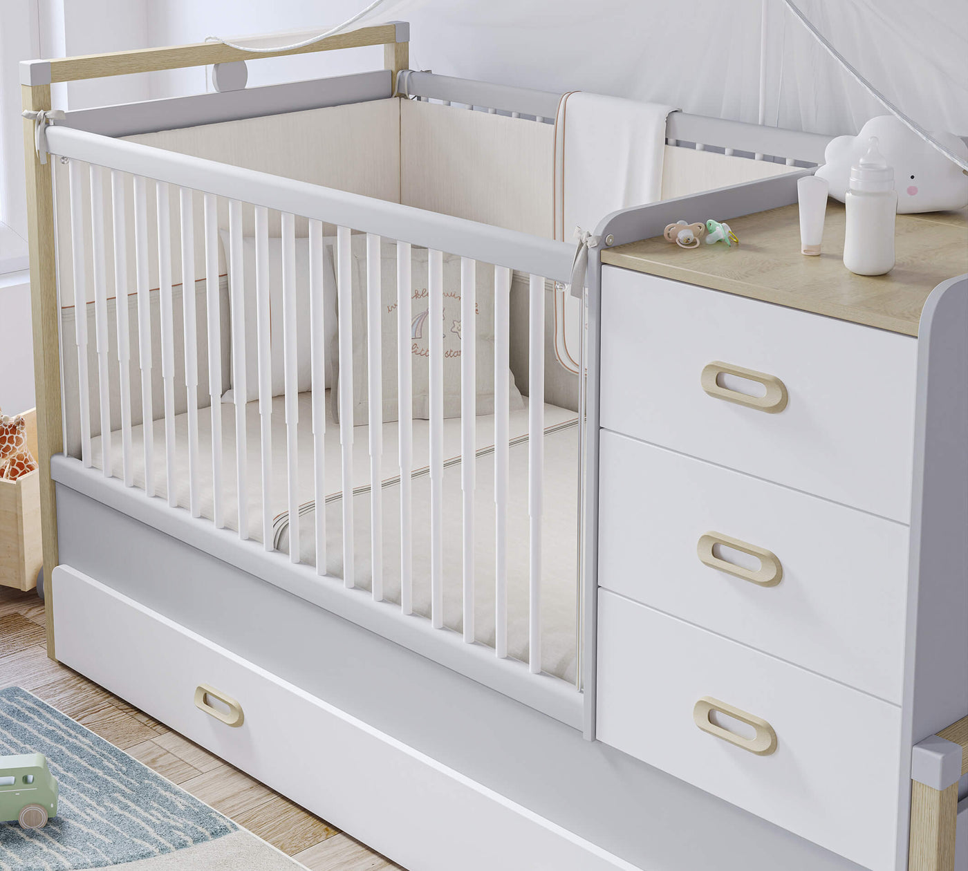 MINO BABY Shtrat Fëmijësh që rritet (80x180 cm)