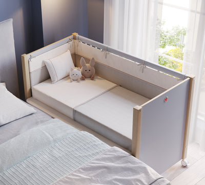 Baby Mino Tekerlekli Shtrati i bebit (Anne Yanı Olabilen) (60x120 cm)