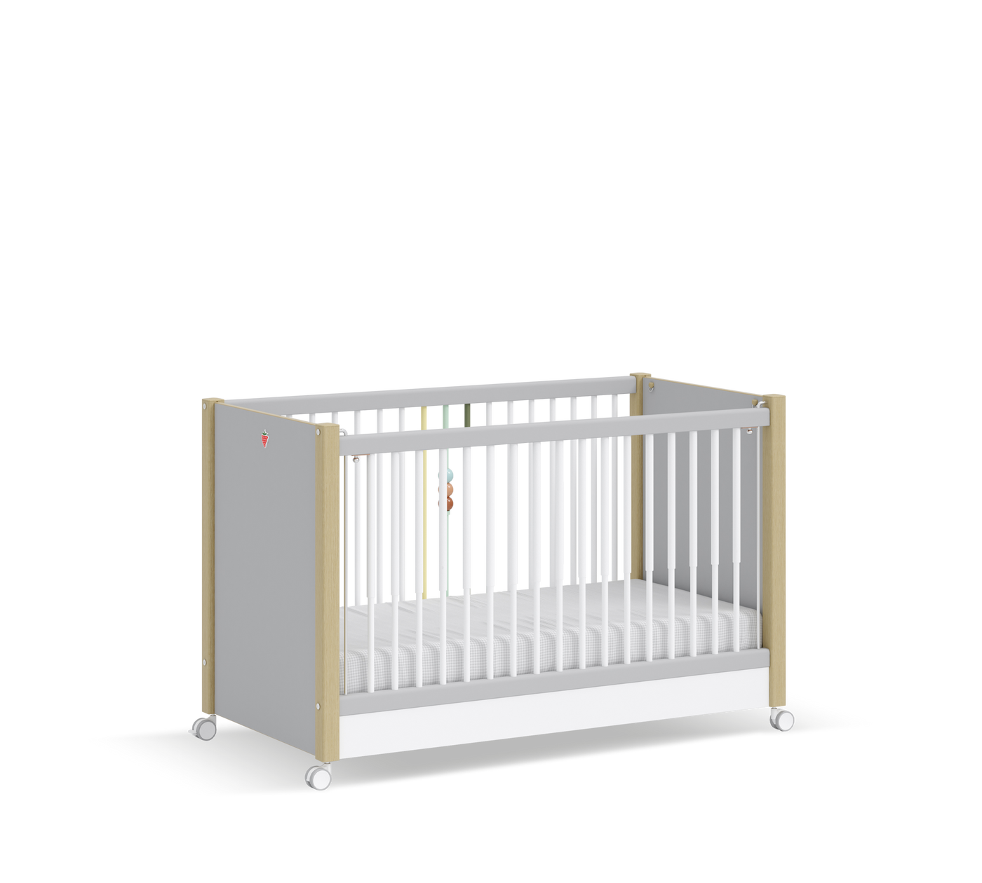 Baby Mino Tekerlekli Shtrati i bebit (Anne Yanı Olabilen) (60x120 cm)