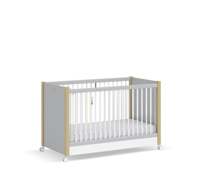 Baby Mino Tekerlekli Shtrati i bebit (Anne Yanı Olabilen) (60x120 cm)