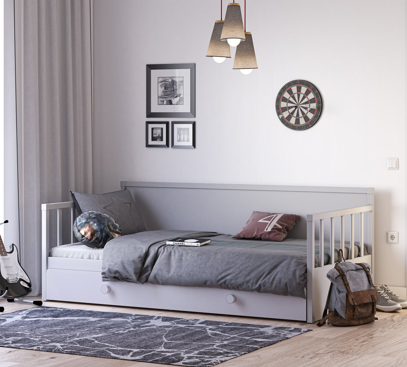 Daybed Shtrat pa Çati Hiri (Nënshtrata) (100x200 cm)