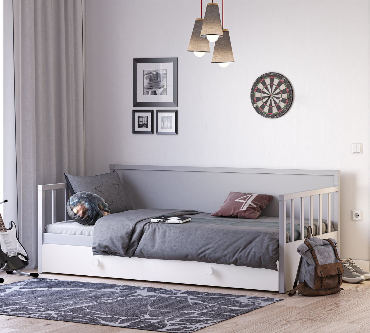 Daybed Shtrat pa Çati Hiri (Nënshtrata) (100x200 cm)