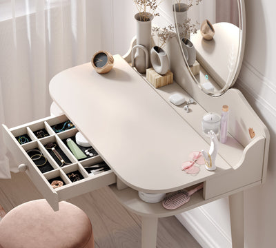 Tavolinë Grimi Krem