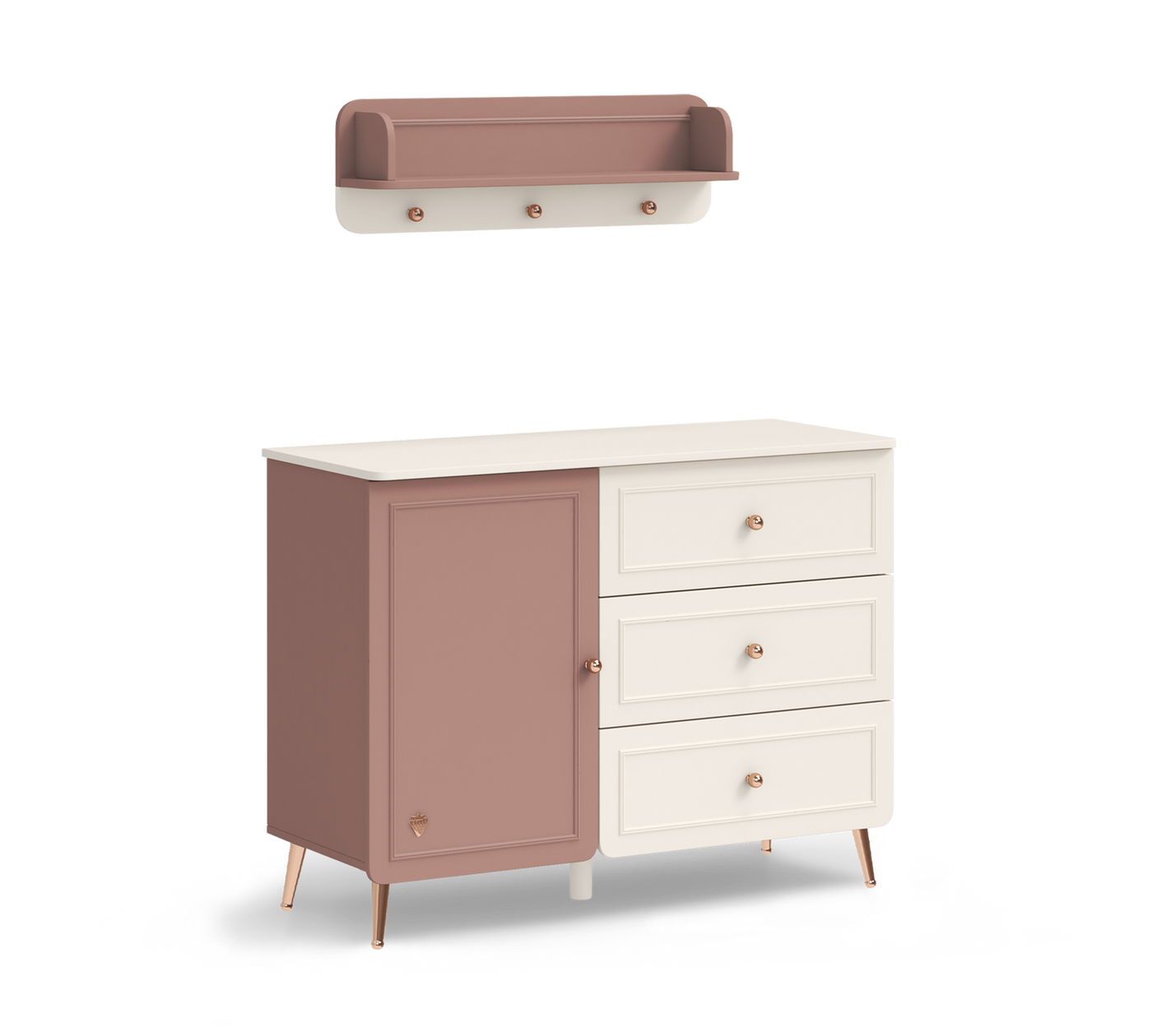 Baby Elegance Komodë me fijoka dhe kapak