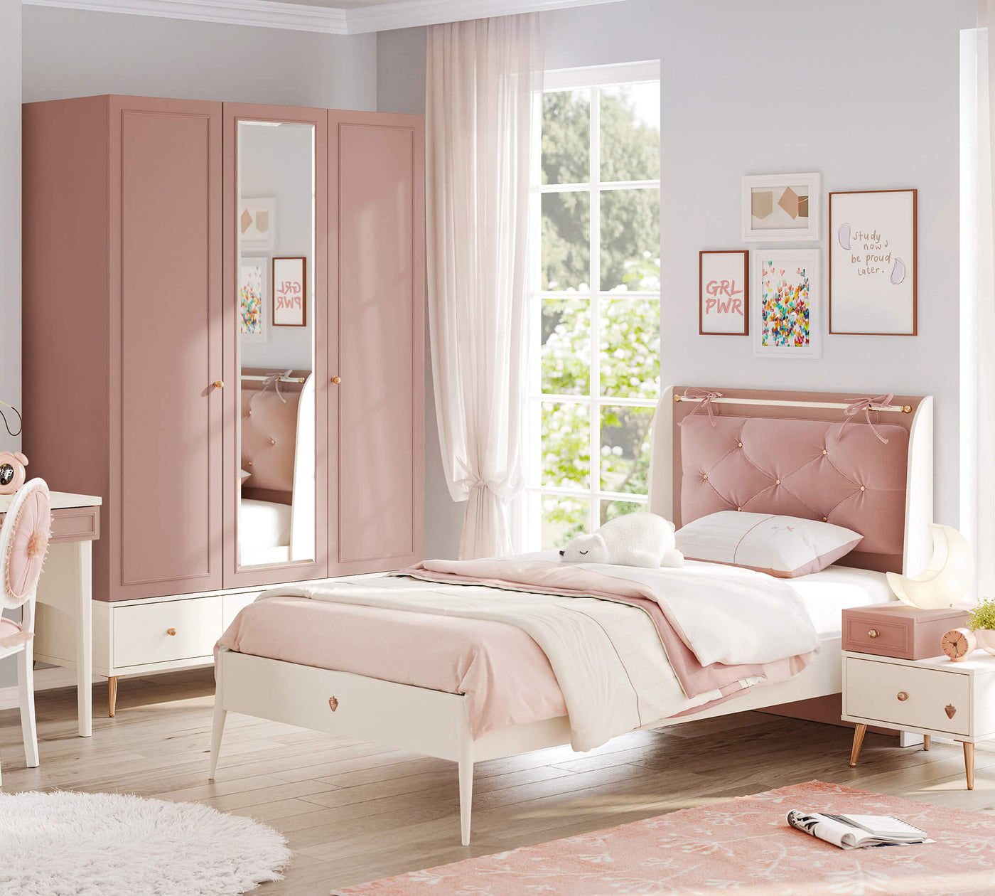 Elegance Kokë shtrati me varëse (100 cm)