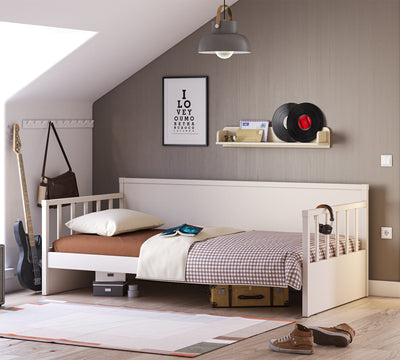 Daybed Shtrat pa Çati (Krem) (100x200 cm)