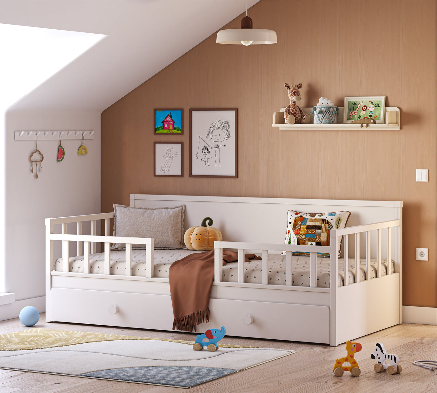 Nënshtrat me vegë (Krem) (90x190 cm)