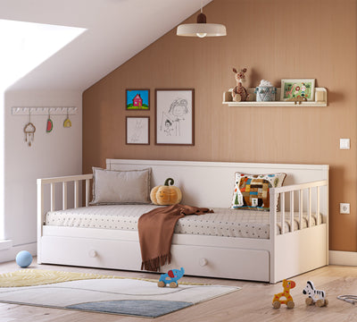 Daybed Shtrat pa Çati Krem (Nënshtrata) (100x200 cm)