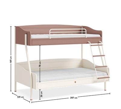 Elegance Shtrat marinari i gjerë (dy katsh) (90x200-120x200)