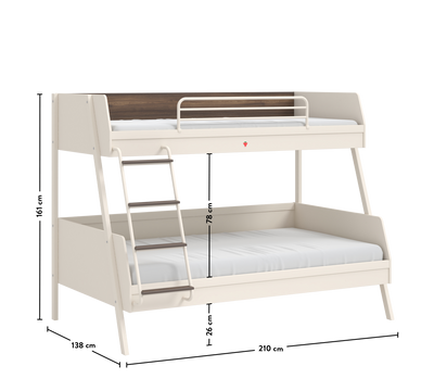 Lapel Shtrat marinari i gjerë (dy katsh)(90x200-120x200cm)