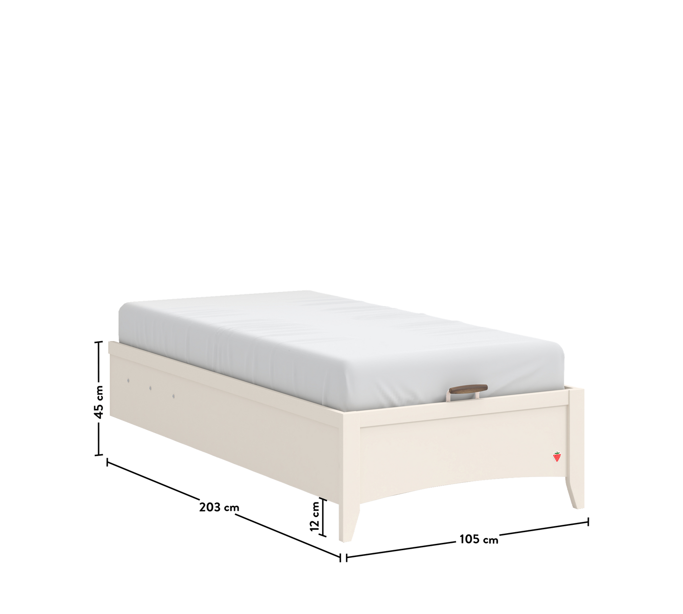 Lapel Shtrat me bazë pa kokë (100x200 cm)