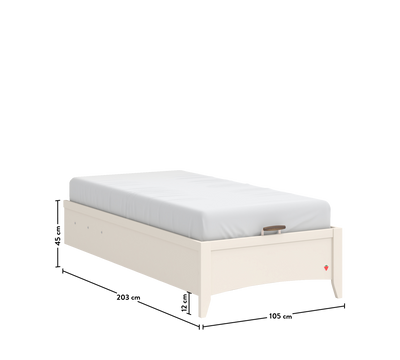 Lapel Shtrat me bazë pa kokë (100x200 cm)