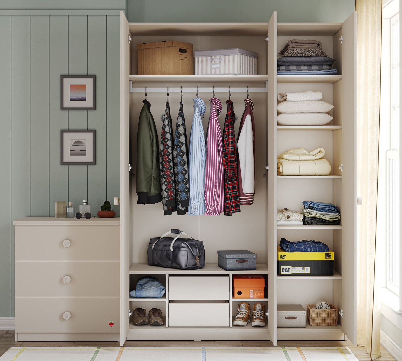 Varia 3 Kapılı Pasqyrëlı Dolap