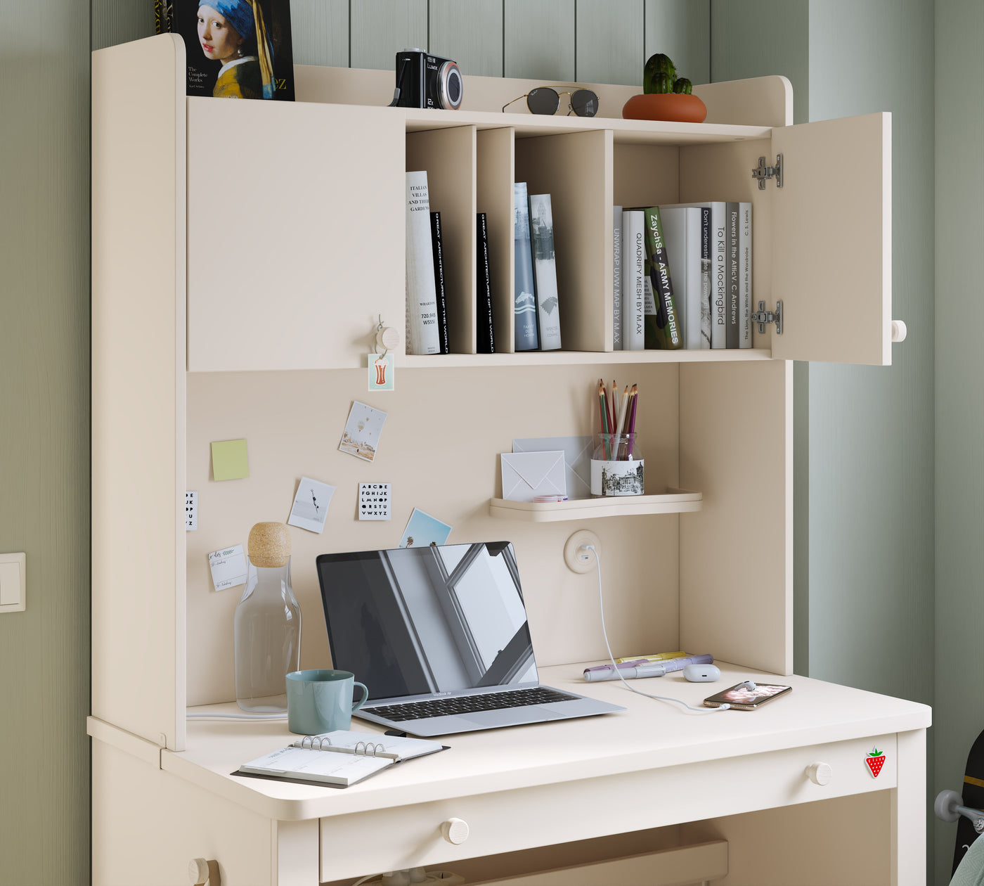 Varia Tavolinë pune e ngushtë pjesa poshtë (Kapaklı Çalışma Üniteli)