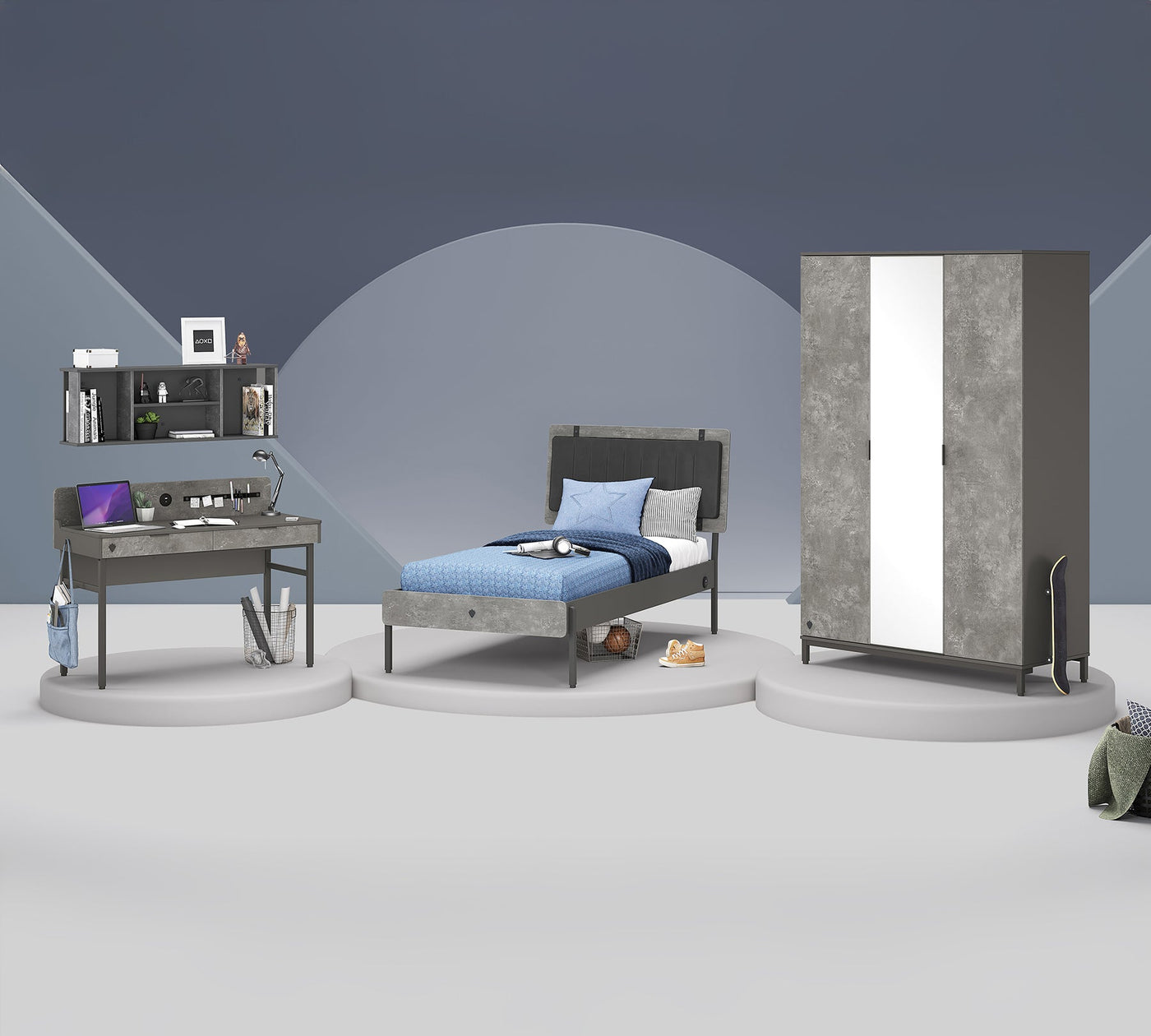 Space Gray Dhomë e përzgjedhur